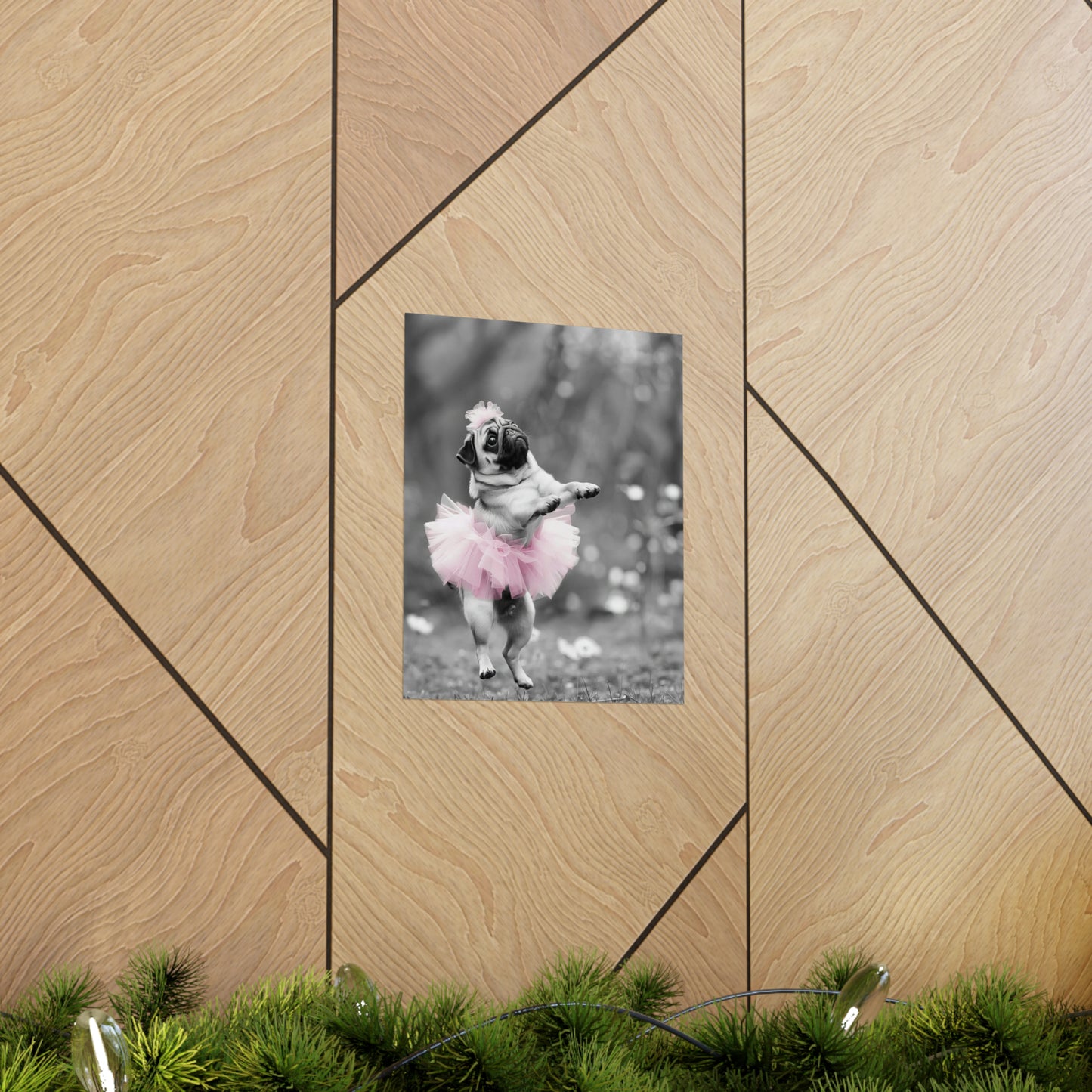 Pug Tutu, Pug Wall Art