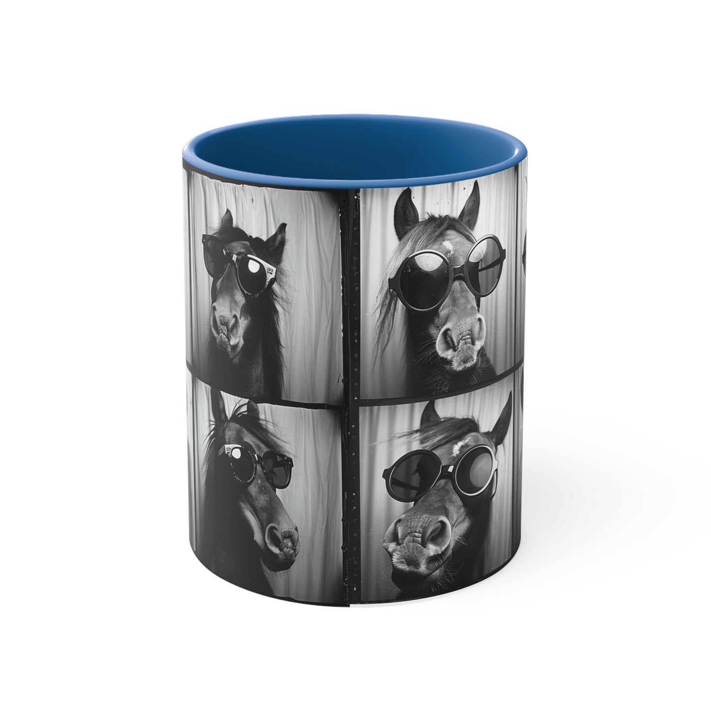 Horse Photo Booth Accent Coffee Mug, 11oz