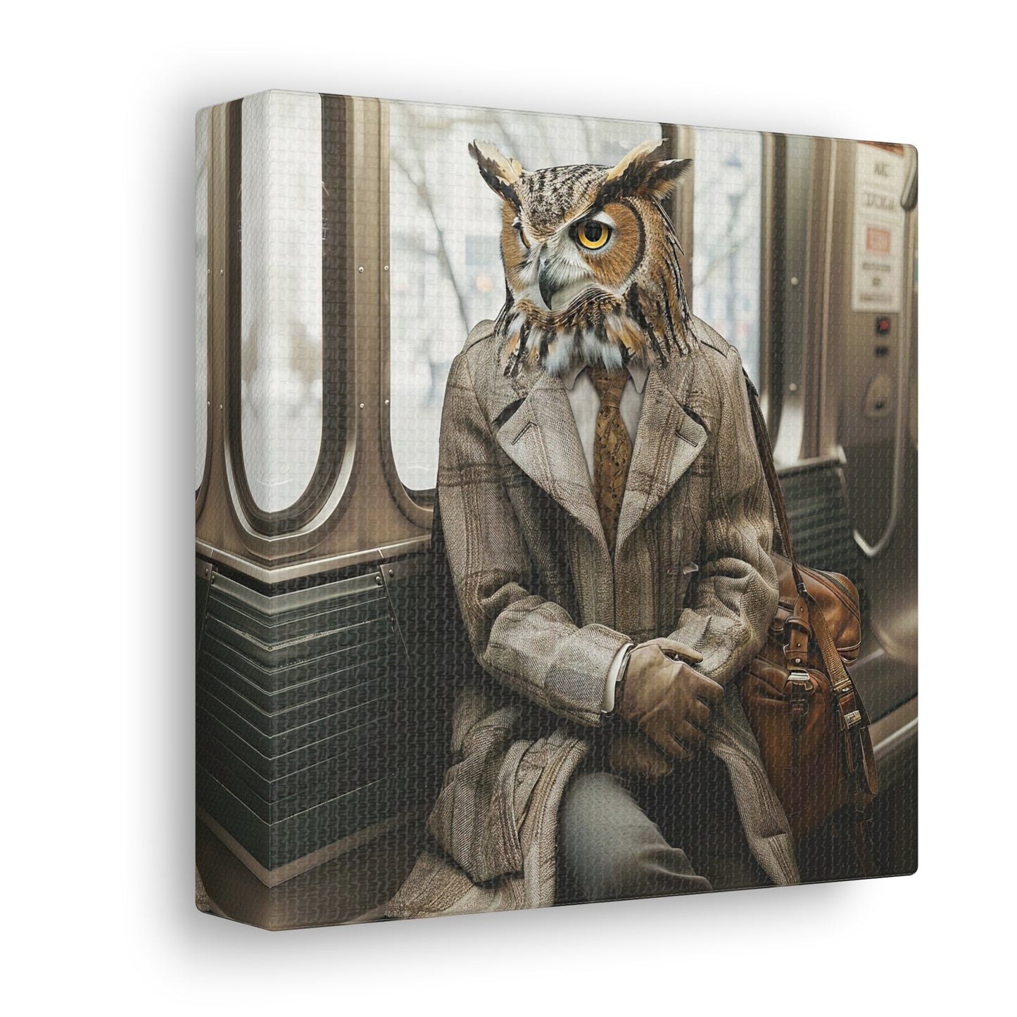 Owl Subway Canvas