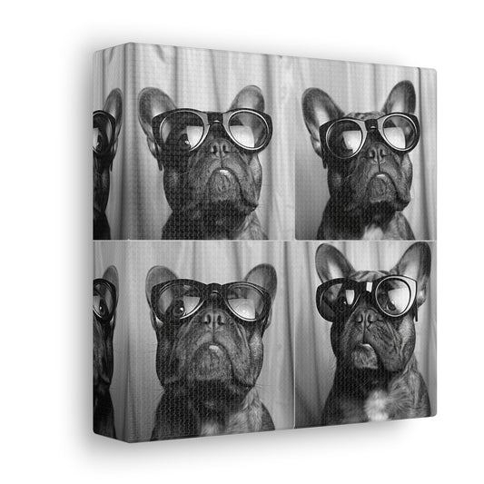 French Bulldog Photo Booth Canvas