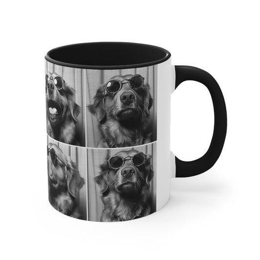 Golden Retriever Photo Booth Accent Coffee Mug, 11oz