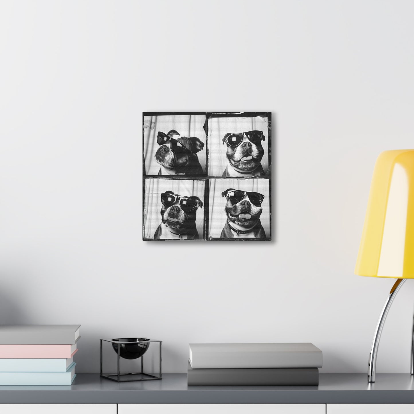 Bulldog Photo Booth Canvas