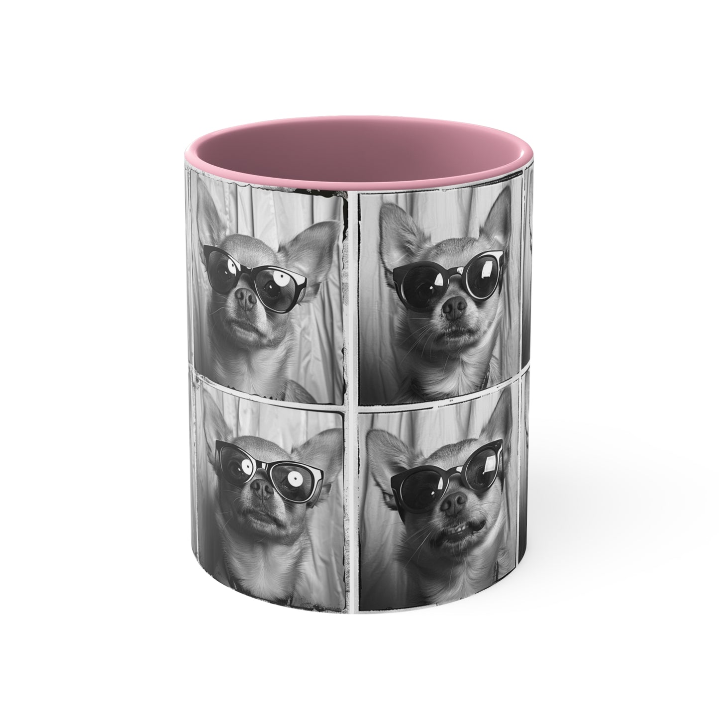 Chihuahua Photo Booth Accent Coffee Mug, 11oz