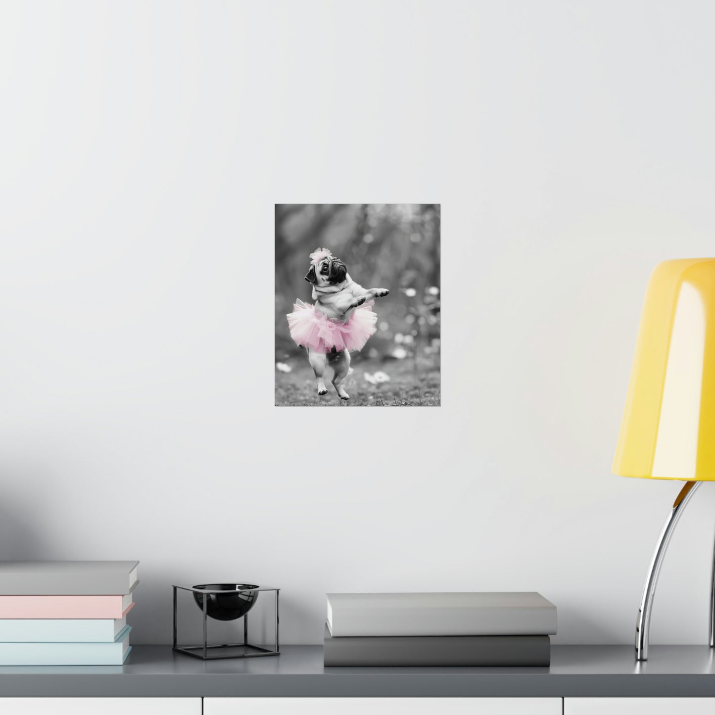 Pug Tutu, Pug Wall Art