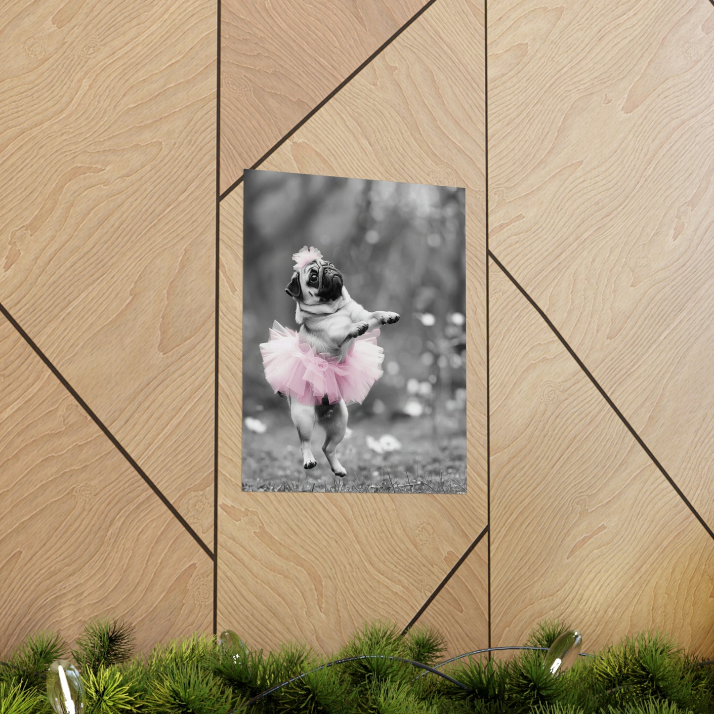 Pug Tutu, Pug Wall Art