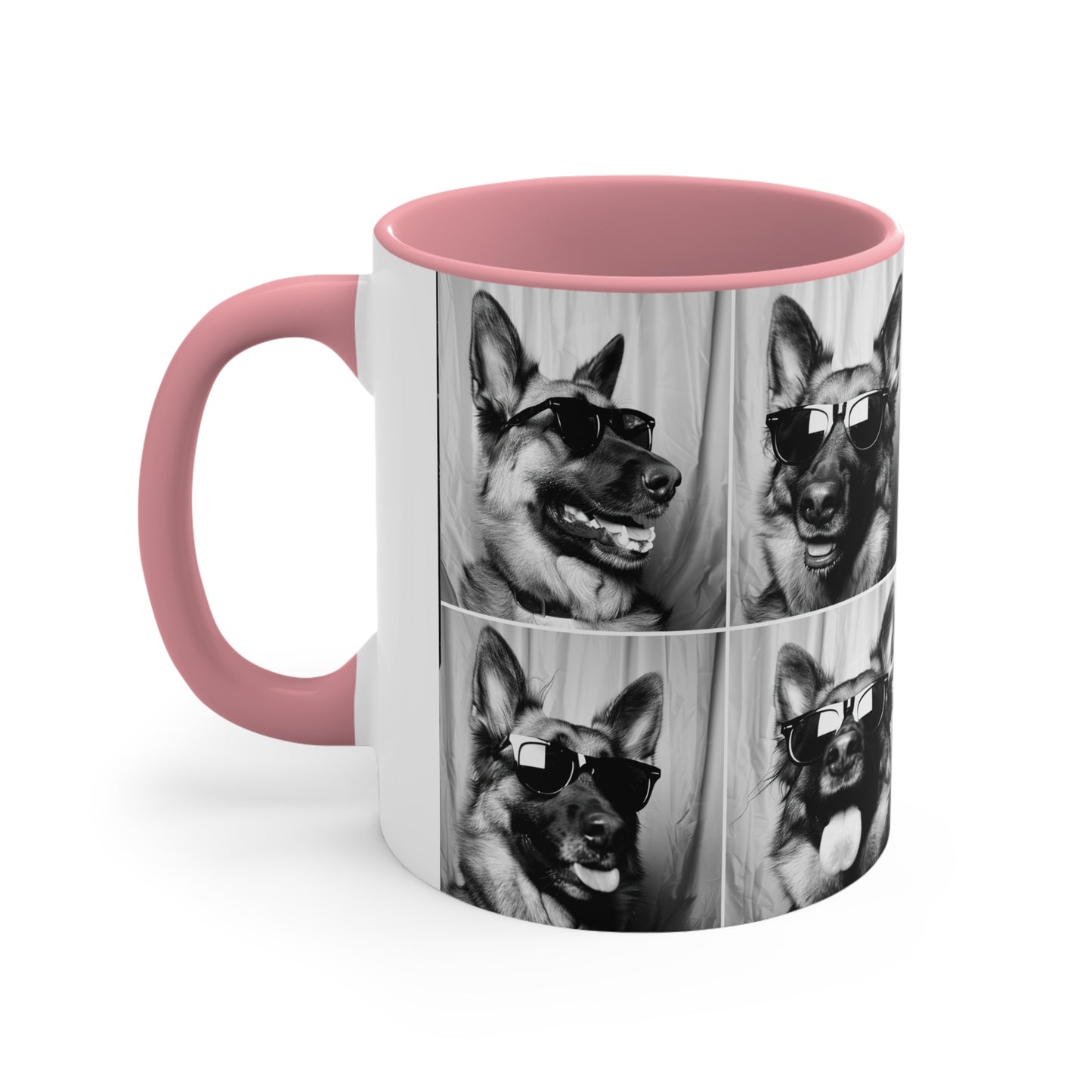 German Shephard Photo Booth Accent Coffee Mug, 11oz