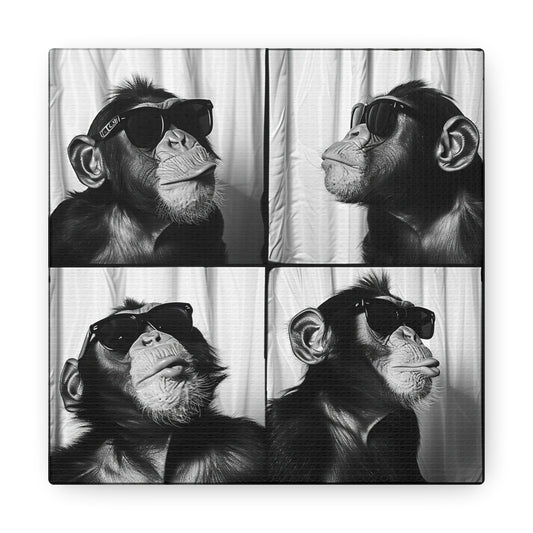 Monkey Photo Booth Canvas