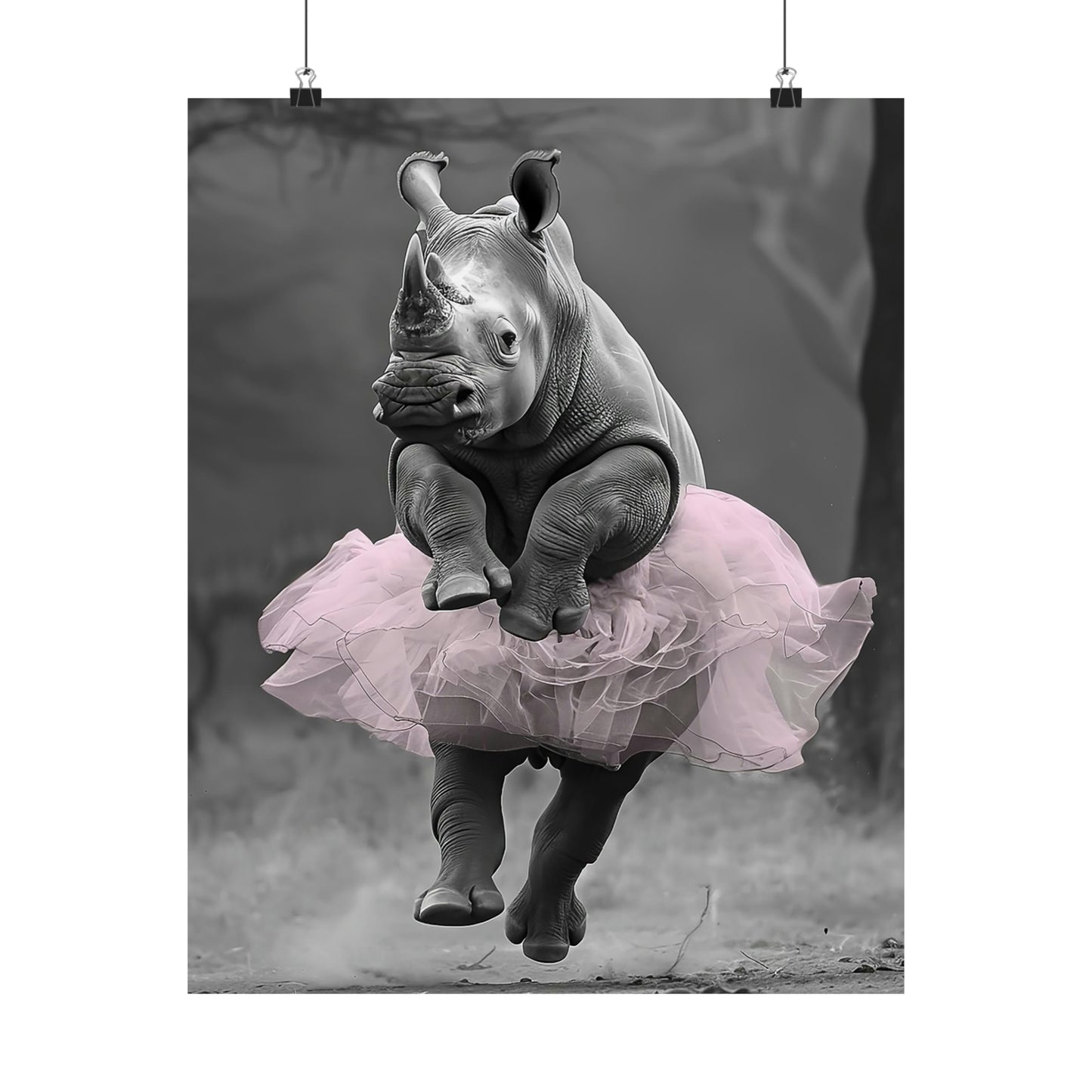 Rhino Tutu, Rhino Wall Art