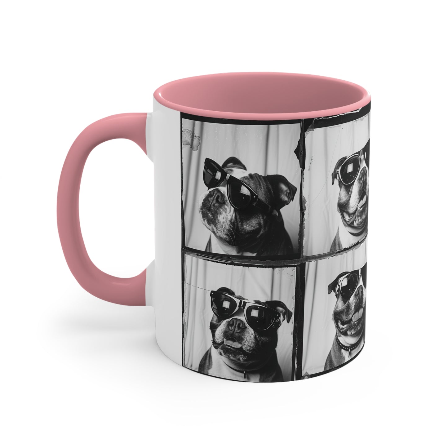 Bulldog Photo Booth Accent Coffee Mug, 11oz