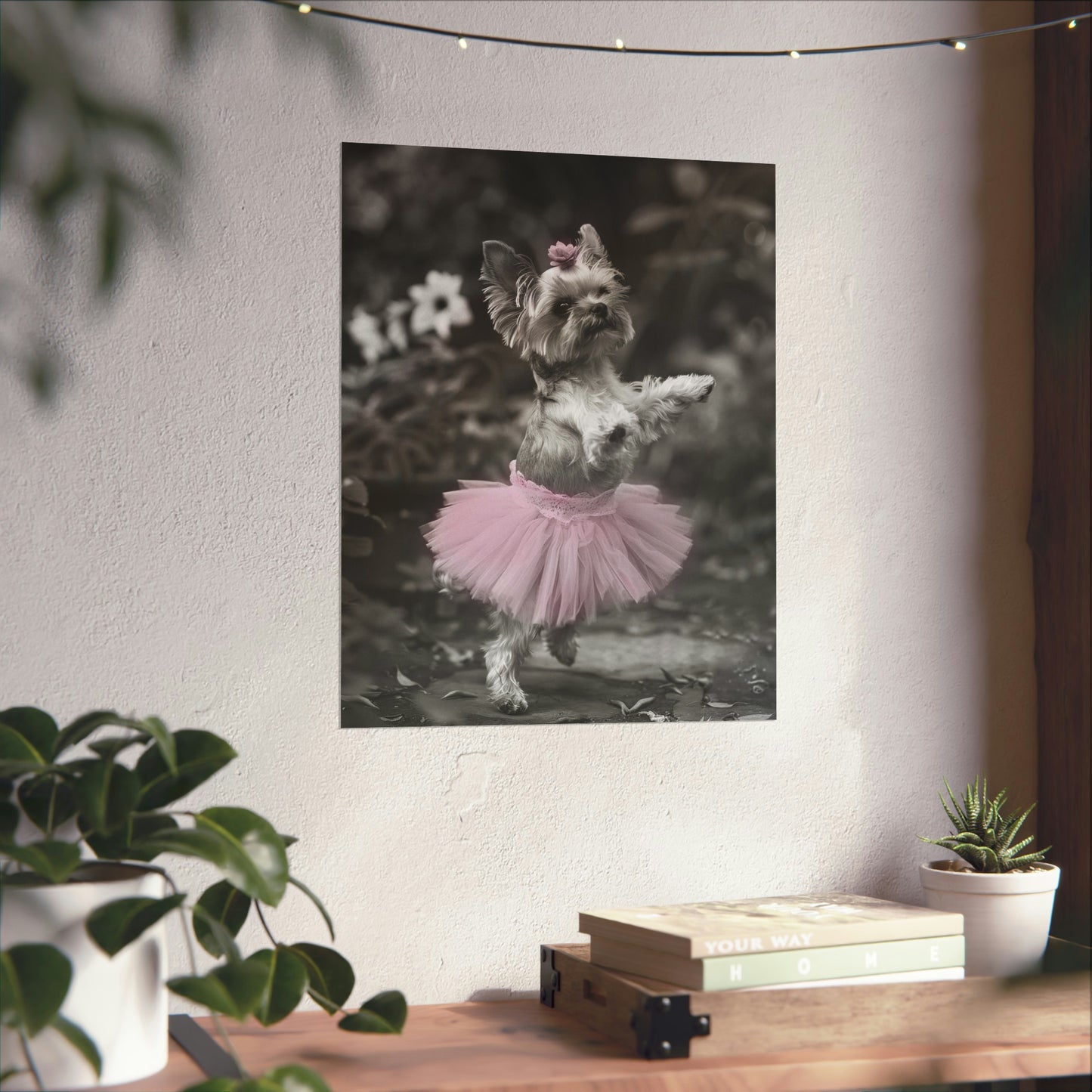 Yorkie Terrier Tutu, Yorkie Terrier Wall Art