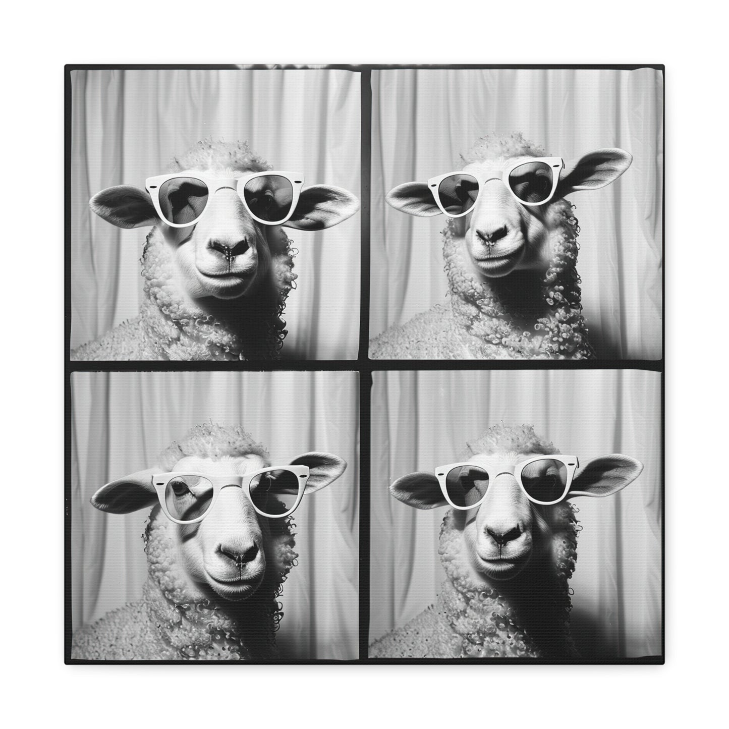 Sheep Photo Booth Canvas