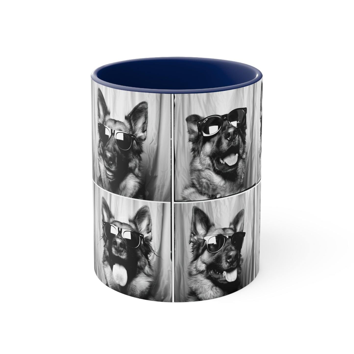 German Shephard Photo Booth Accent Coffee Mug, 11oz