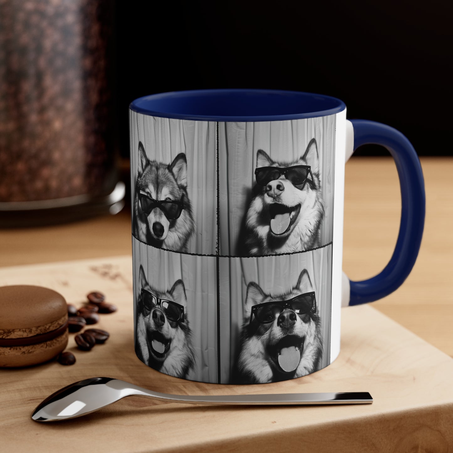 Wolf Photo Booth Accent Coffee Mug, 11oz