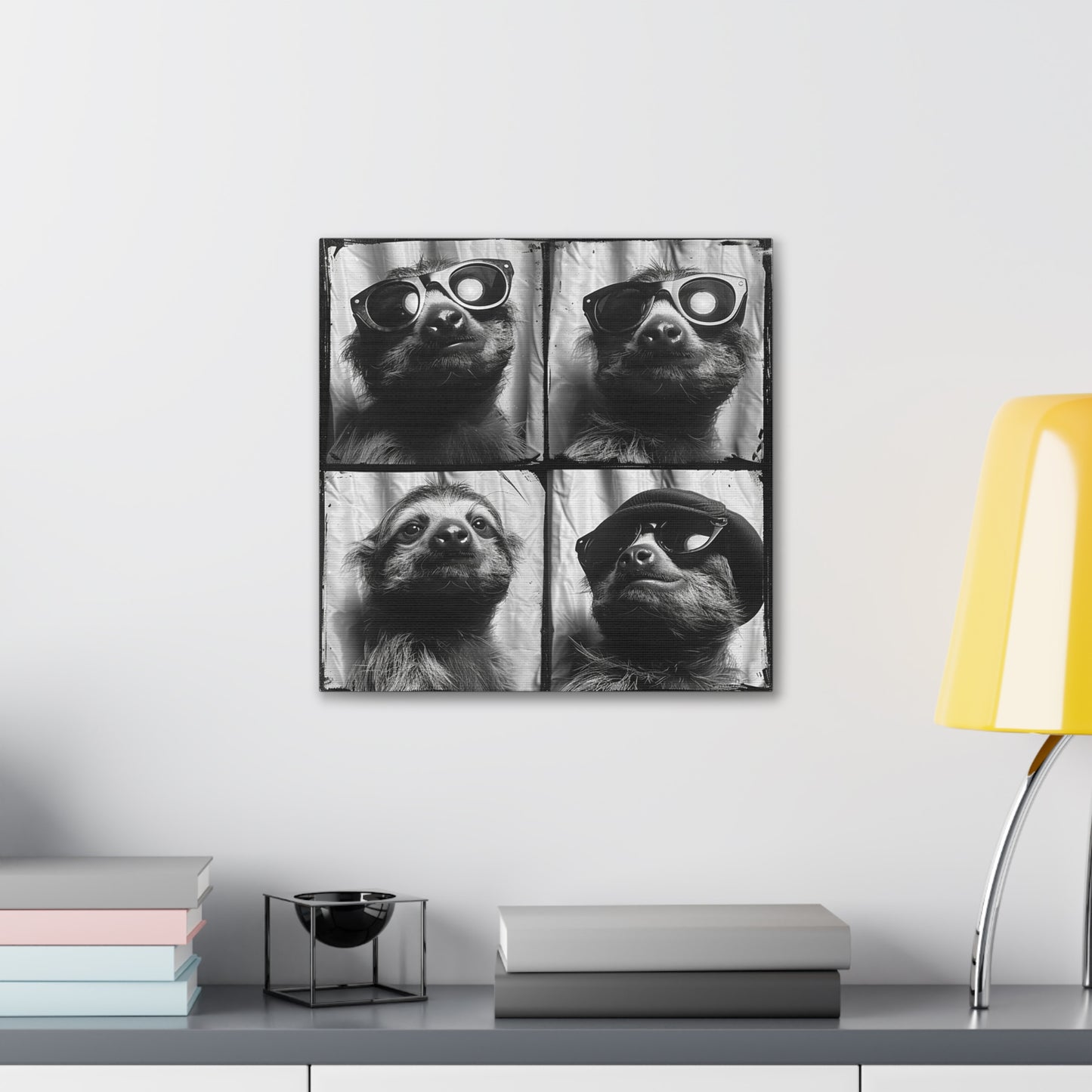 Sloth Photo Booth Canvas