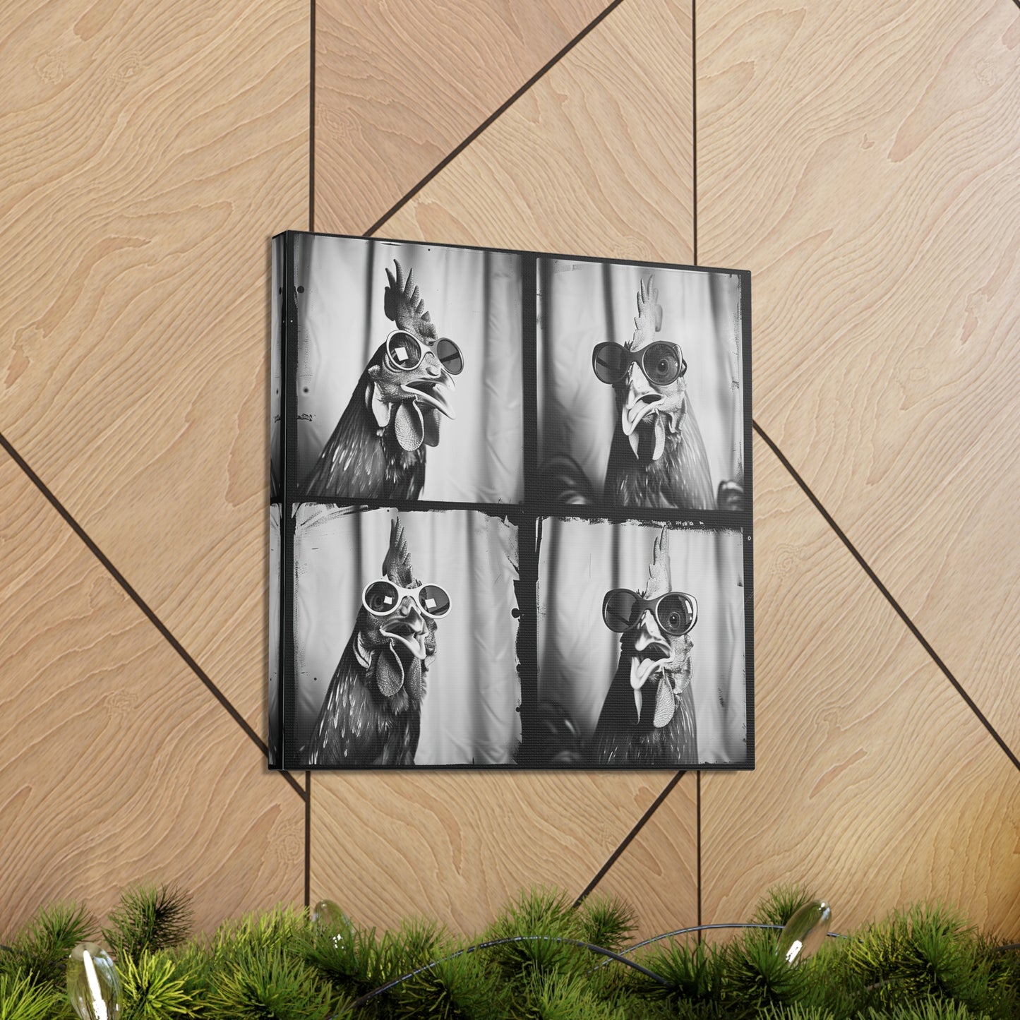 Chicken Photo Booth Canvas