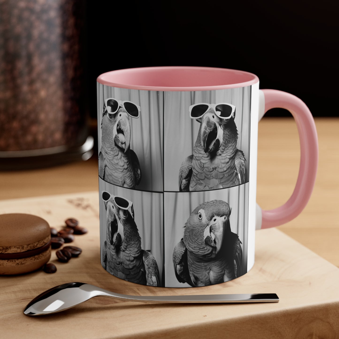 Parrot Photo Booth Accent Coffee Mug, 11oz