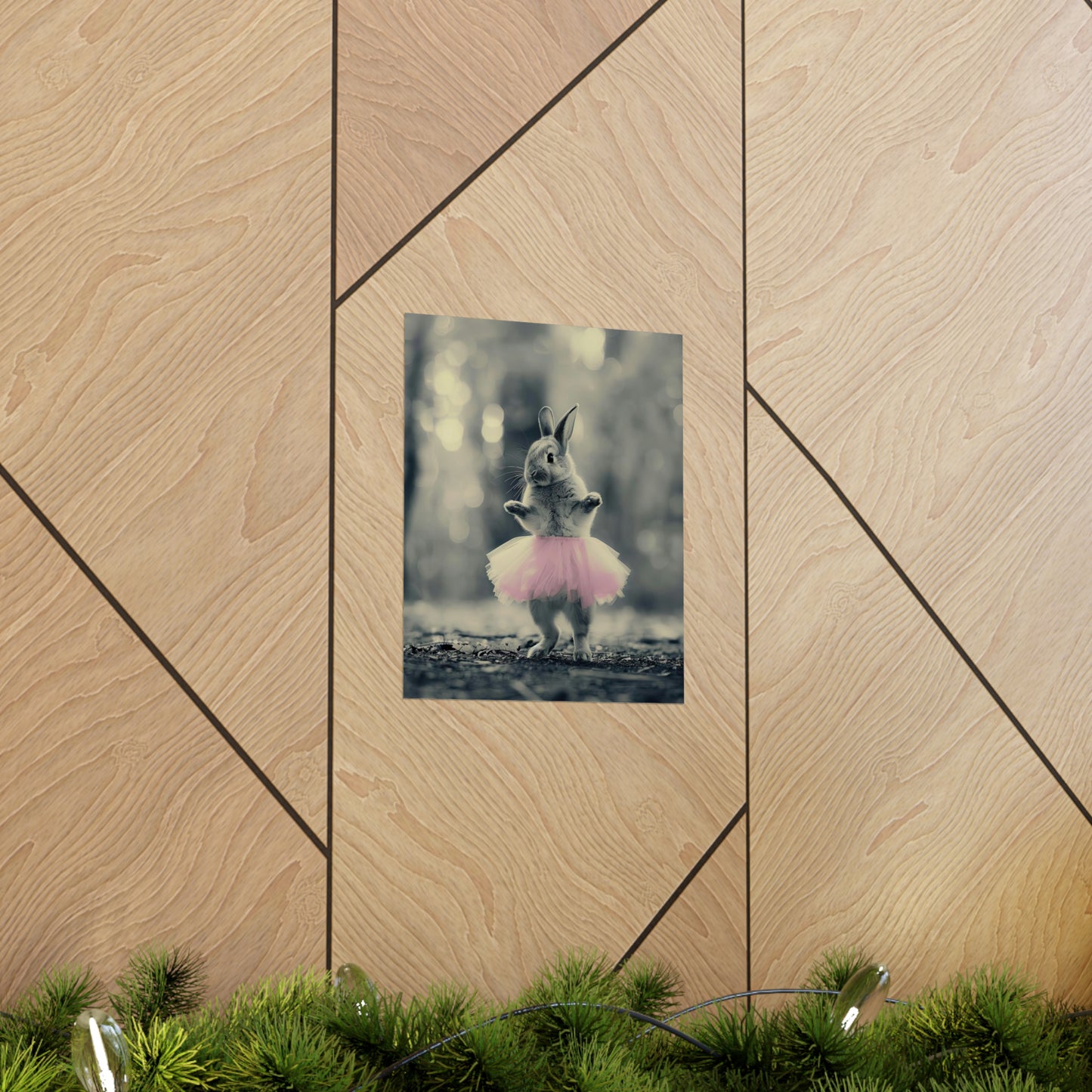 Rabbit Tutu, Rabbit Wall Art