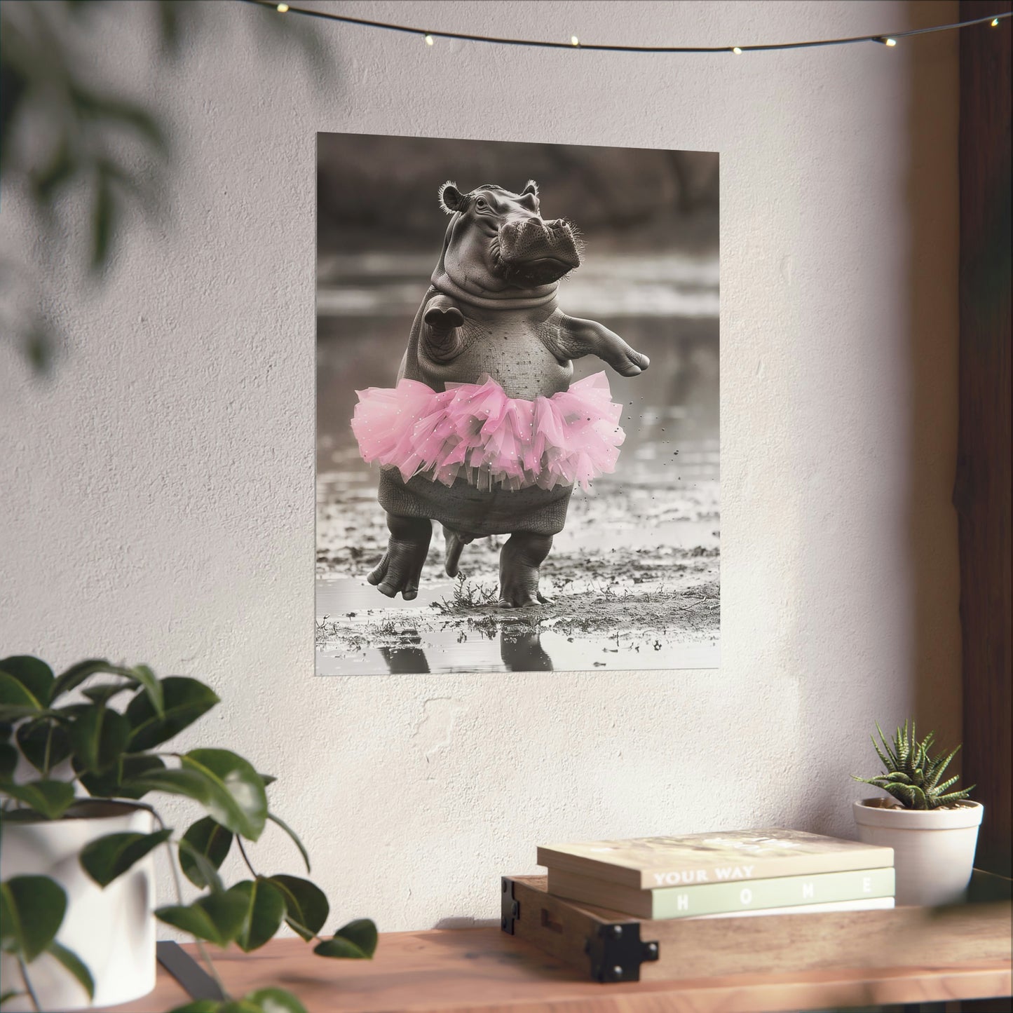 Hippo Tutu, Hippo Wall Art