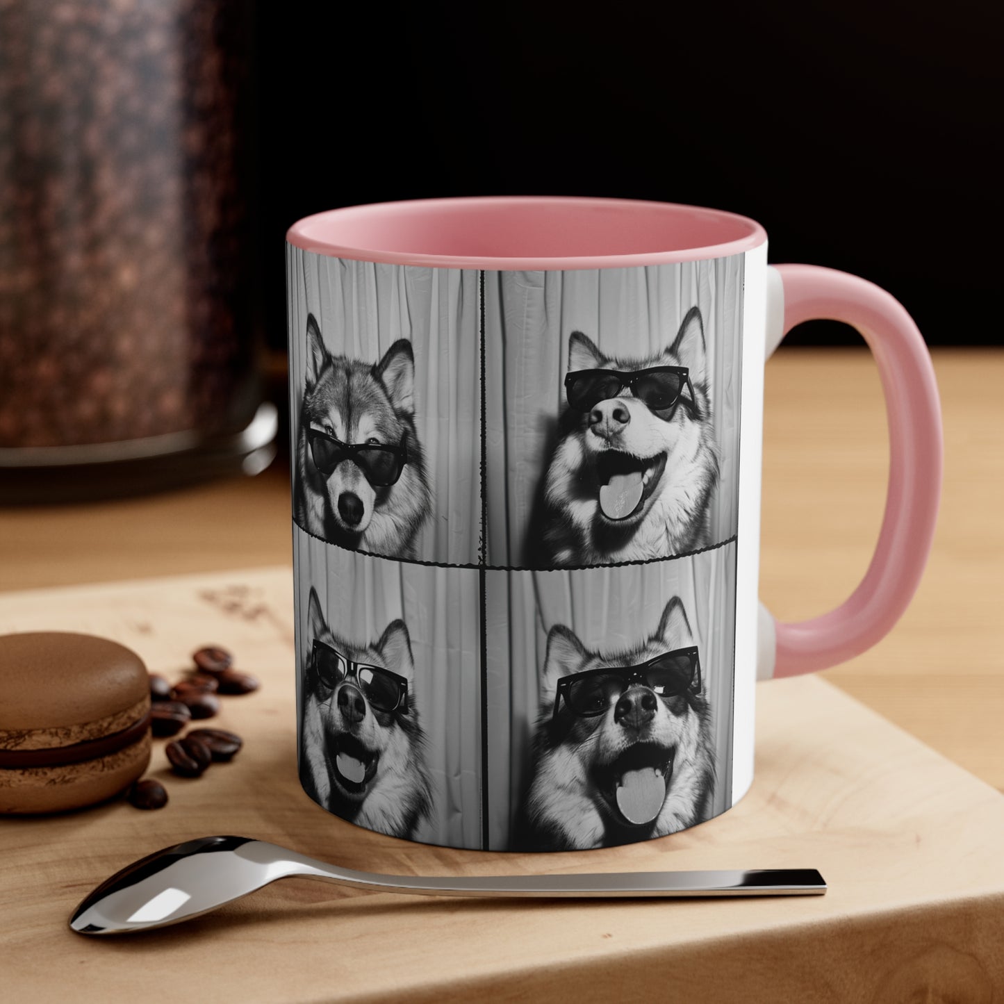 Wolf Photo Booth Accent Coffee Mug, 11oz