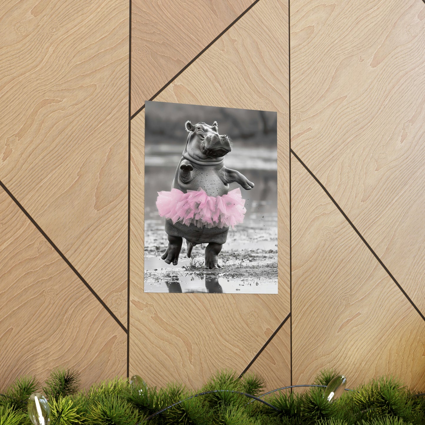 Hippo Tutu, Hippo Wall Art