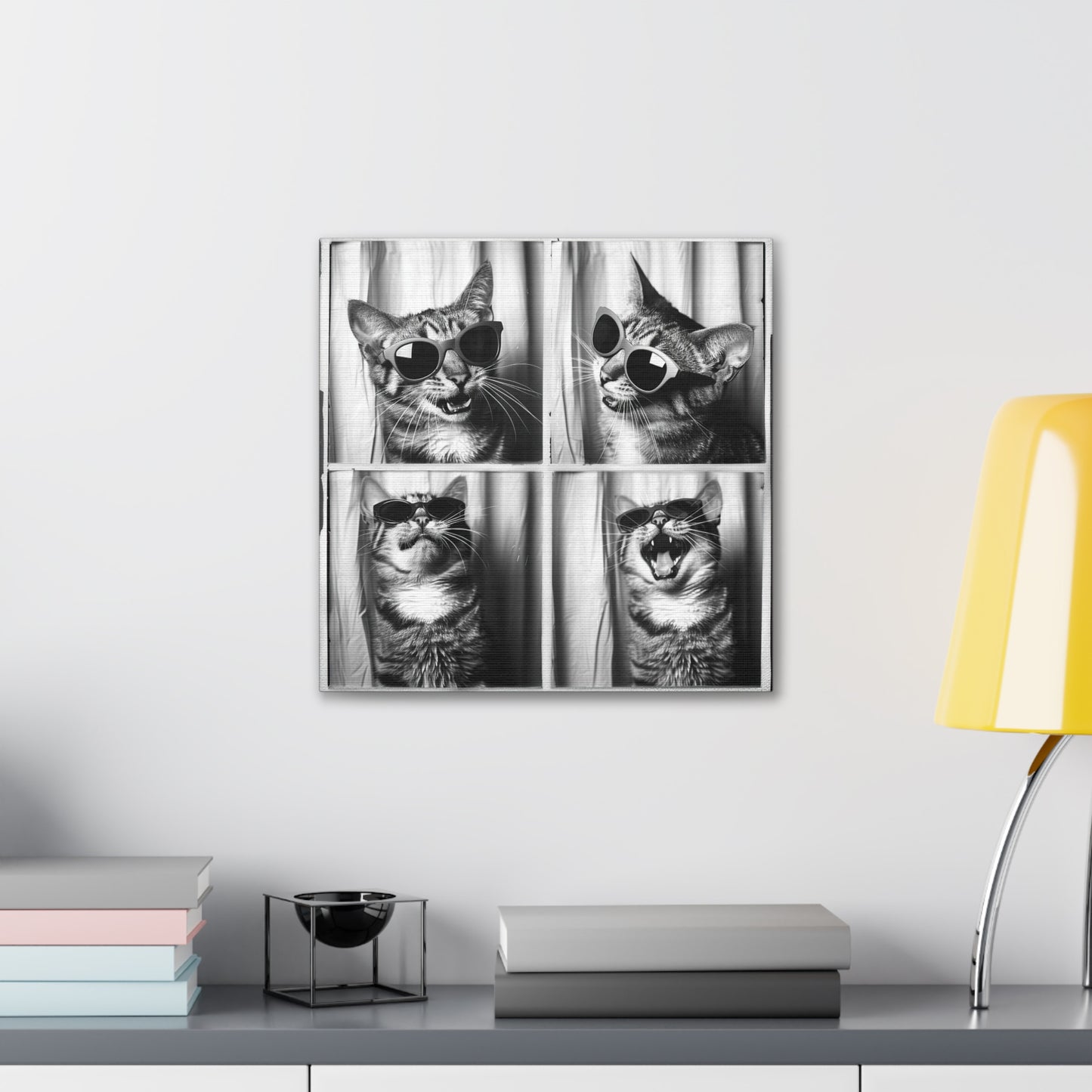 Tabby Cat Photo Booth Canvas