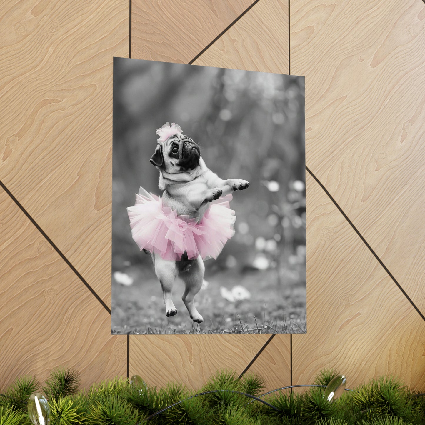 Pug Tutu, Pug Wall Art