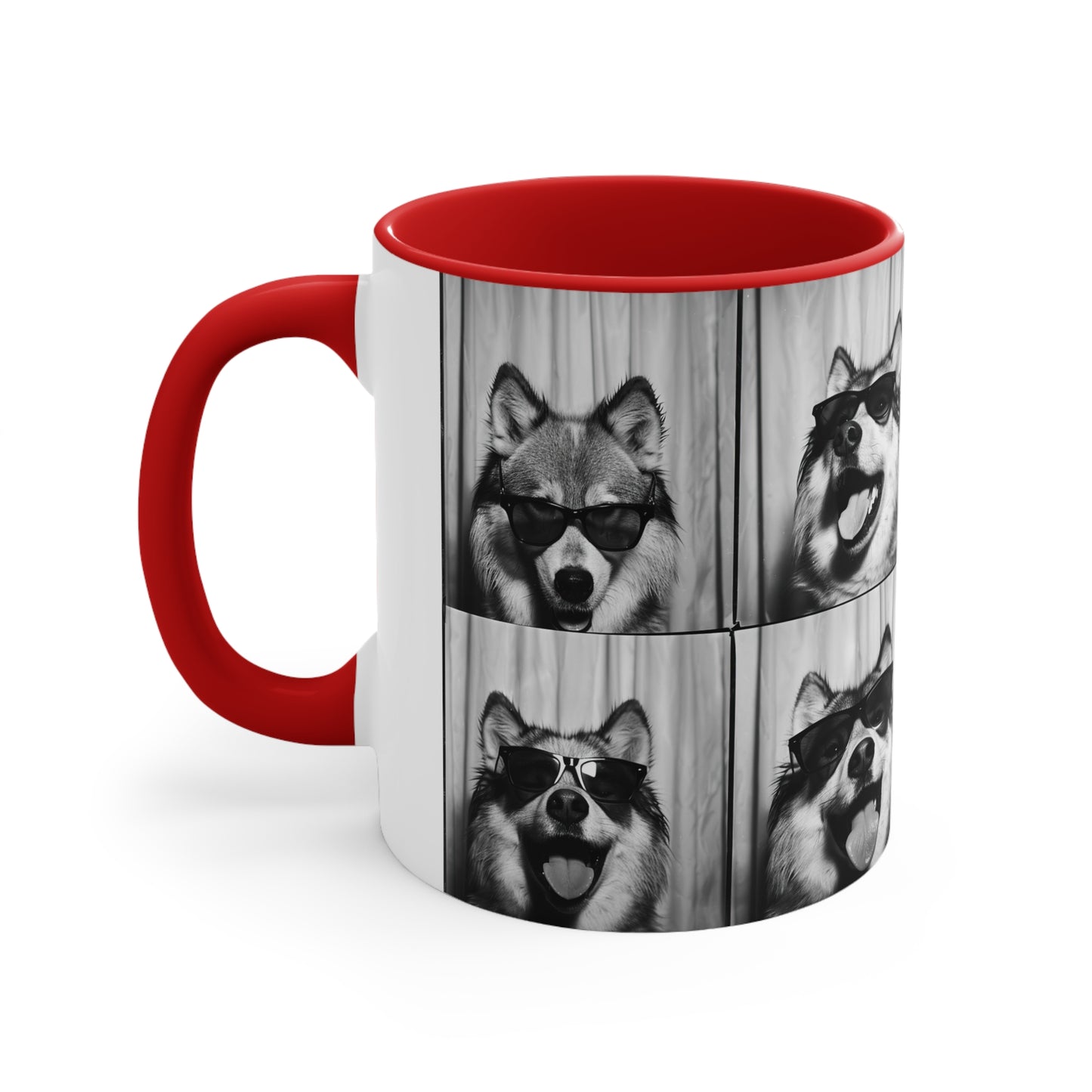 Wolf Photo Booth Accent Coffee Mug, 11oz