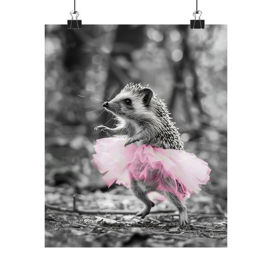 Hedgehock Tutu, Hedgehock Wall Art