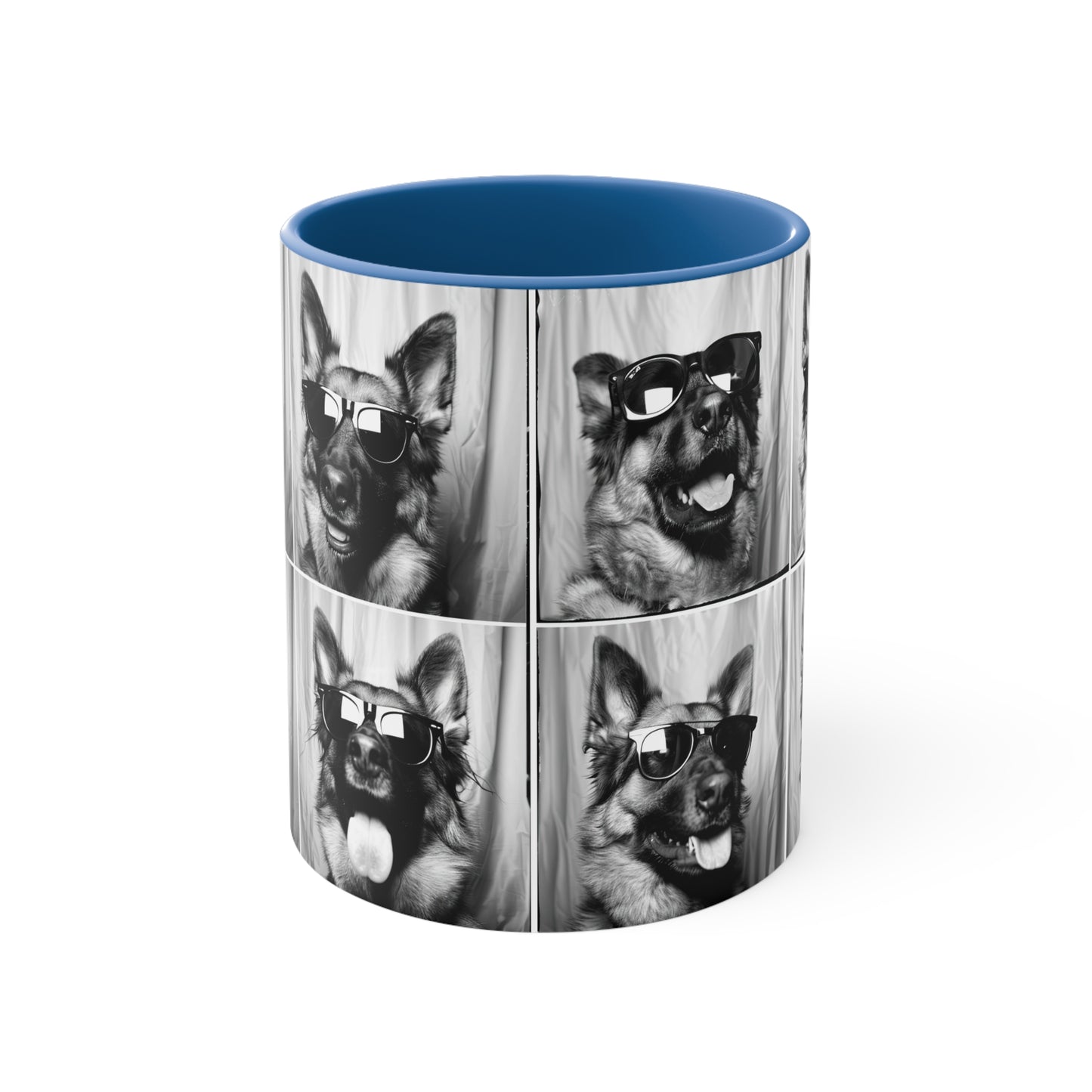 German Shephard Photo Booth Accent Coffee Mug, 11oz