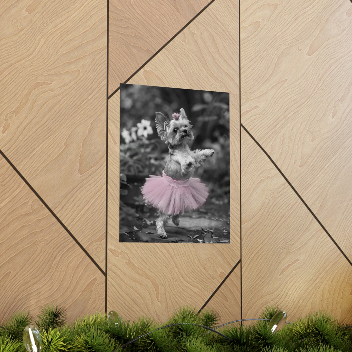 Yorkie Terrier Tutu, Yorkie Terrier Wall Art