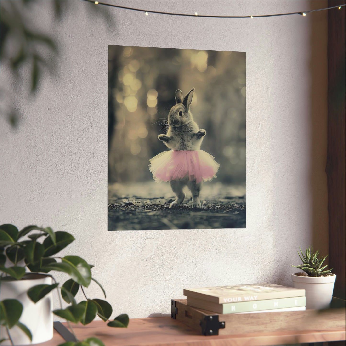 Rabbit Tutu, Rabbit Wall Art