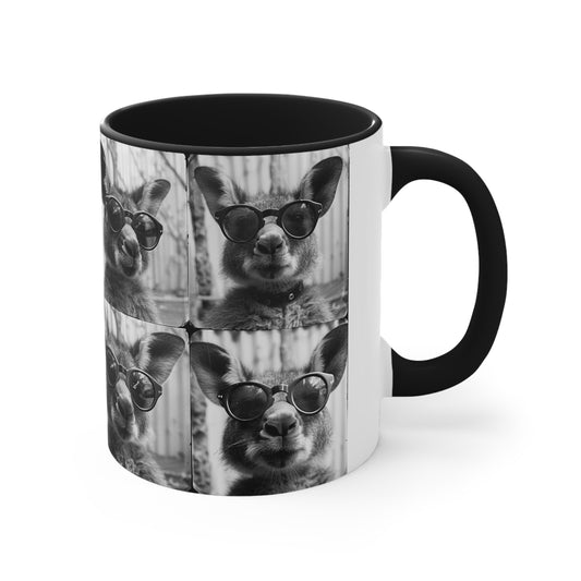 Kangroo Photo Booth Accent Coffee Mug, 11oz