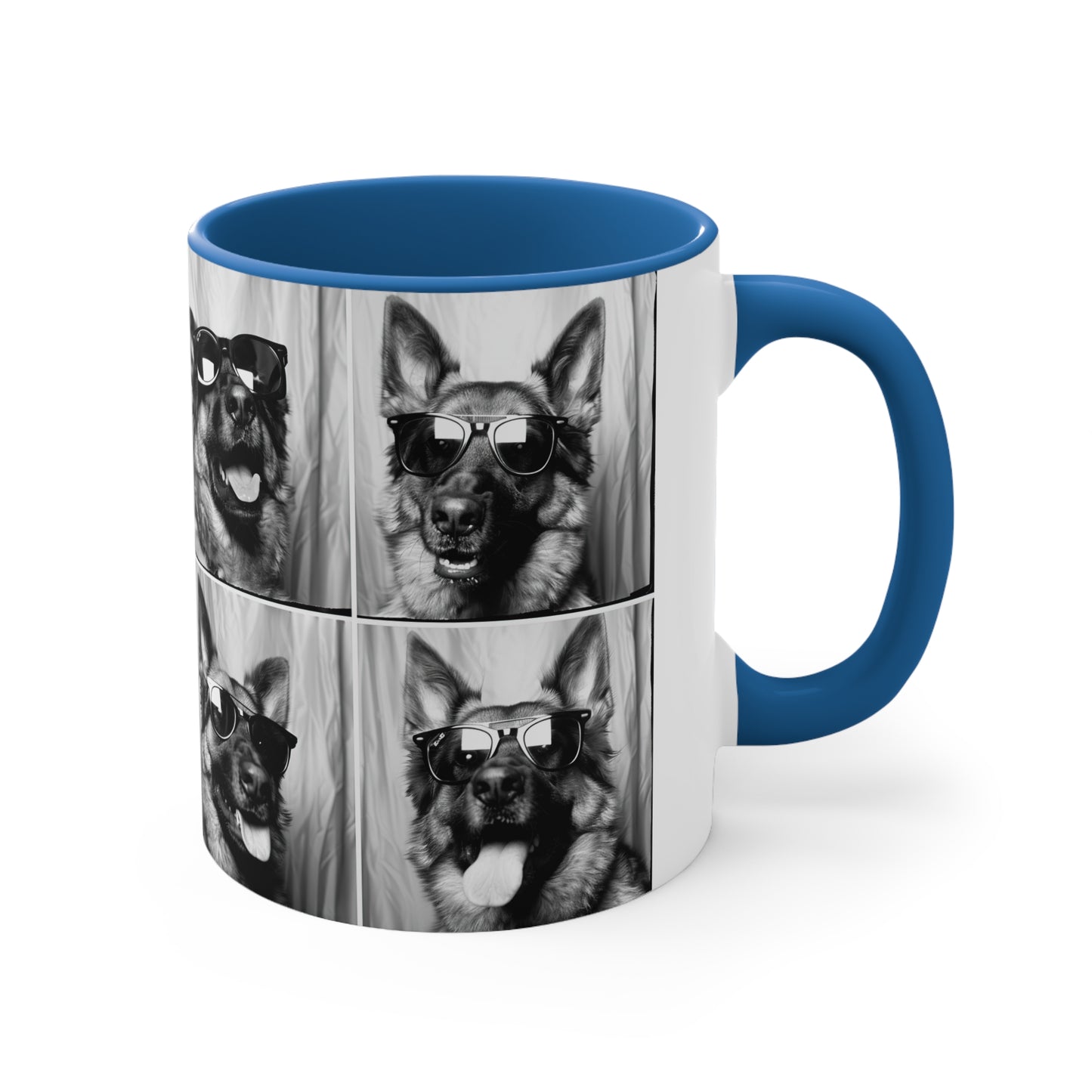 German Shephard Photo Booth Accent Coffee Mug, 11oz