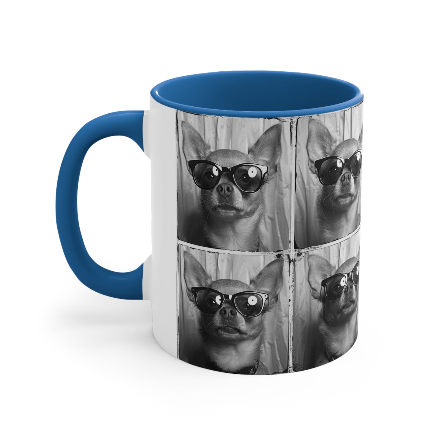 Chihuahua Photo Booth Accent Coffee Mug, 11oz