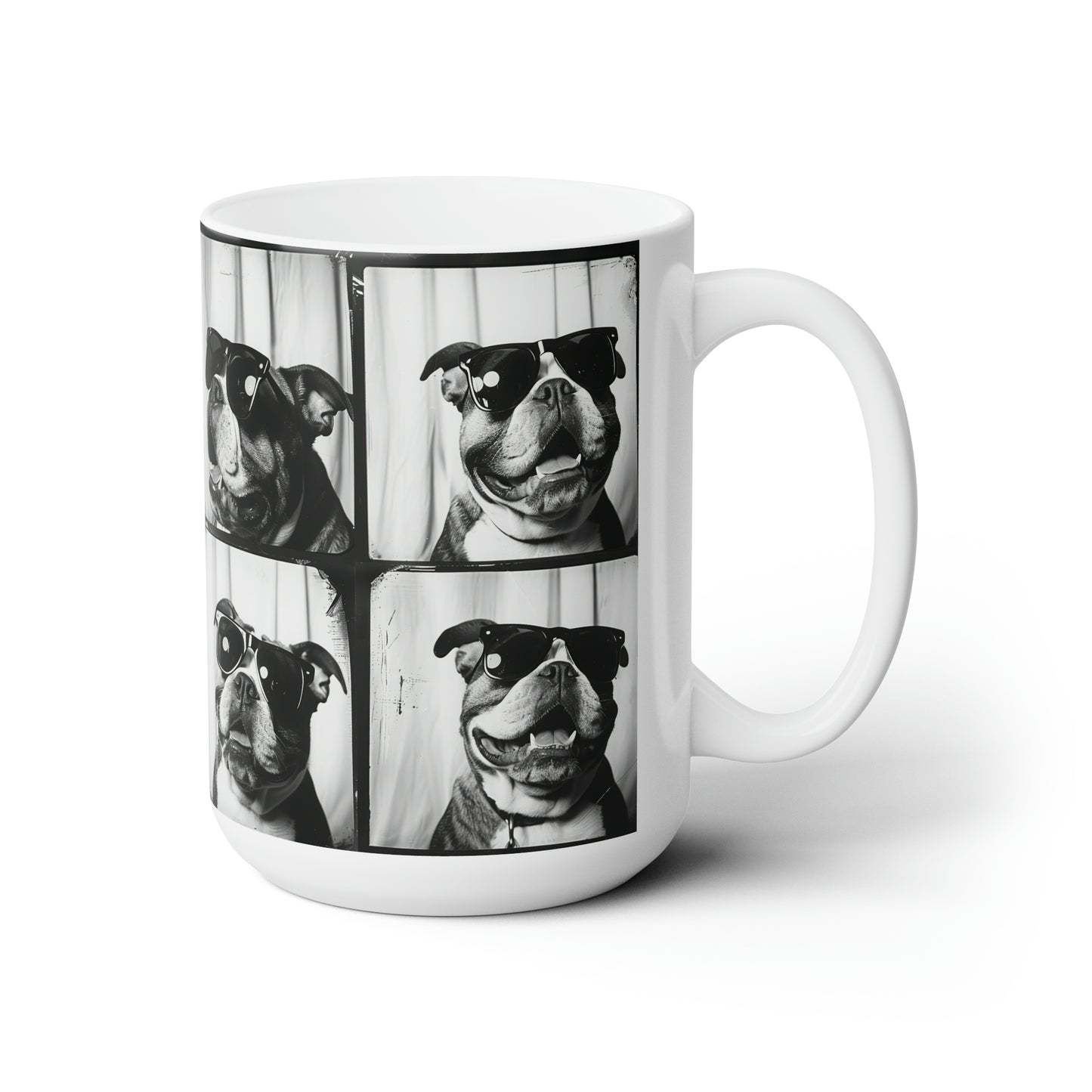 Bulldog Photo Booth Accent Coffee Mug, 11oz