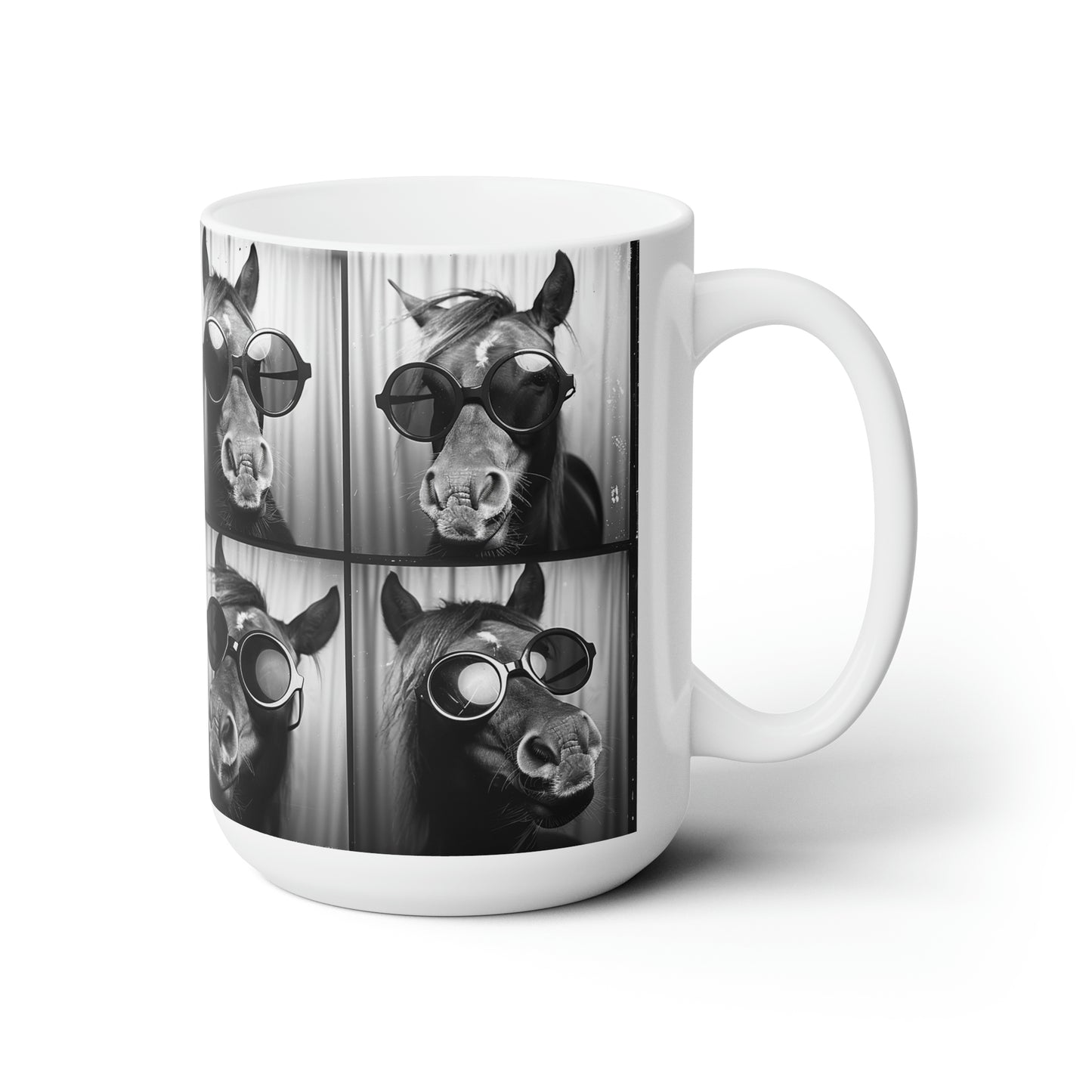 Horse Photo Booth Accent Coffee Mug, 11oz