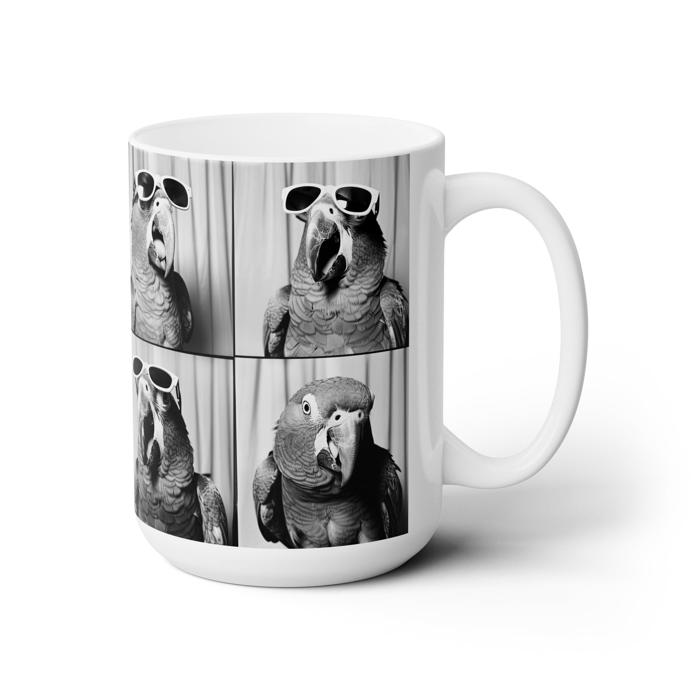 Parrot Photo Booth Accent Coffee Mug, 11oz