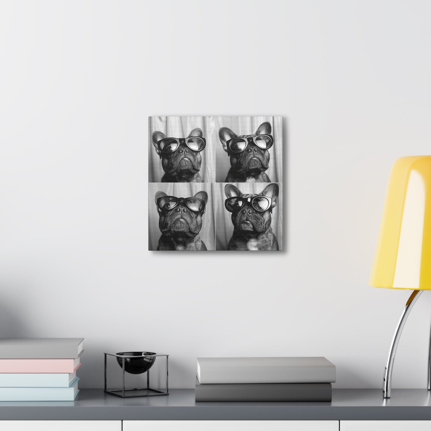 French Bulldog Photo Booth Canvas