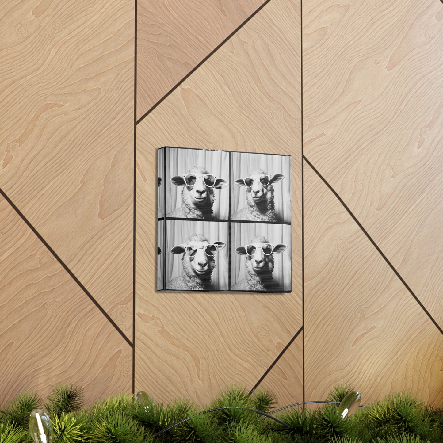 Sheep Photo Booth Canvas