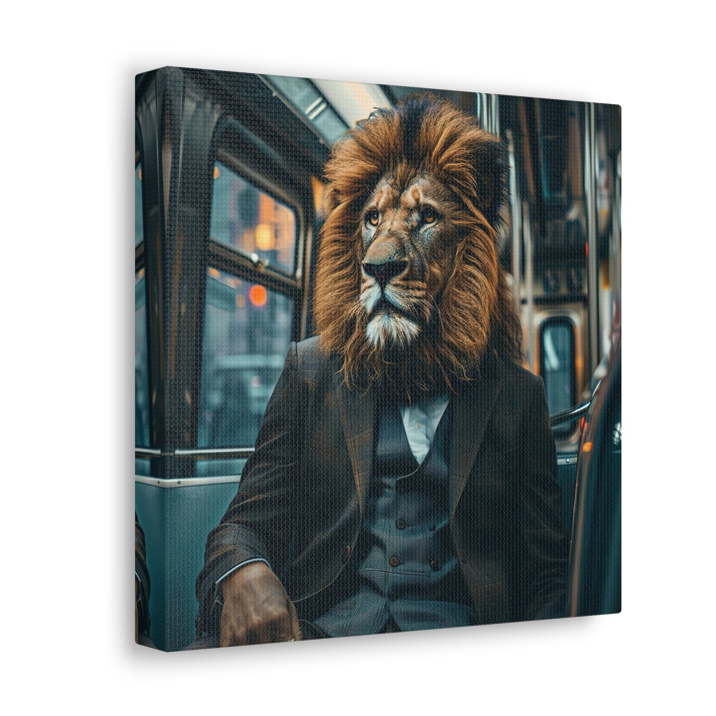 Lion Subway Canvas