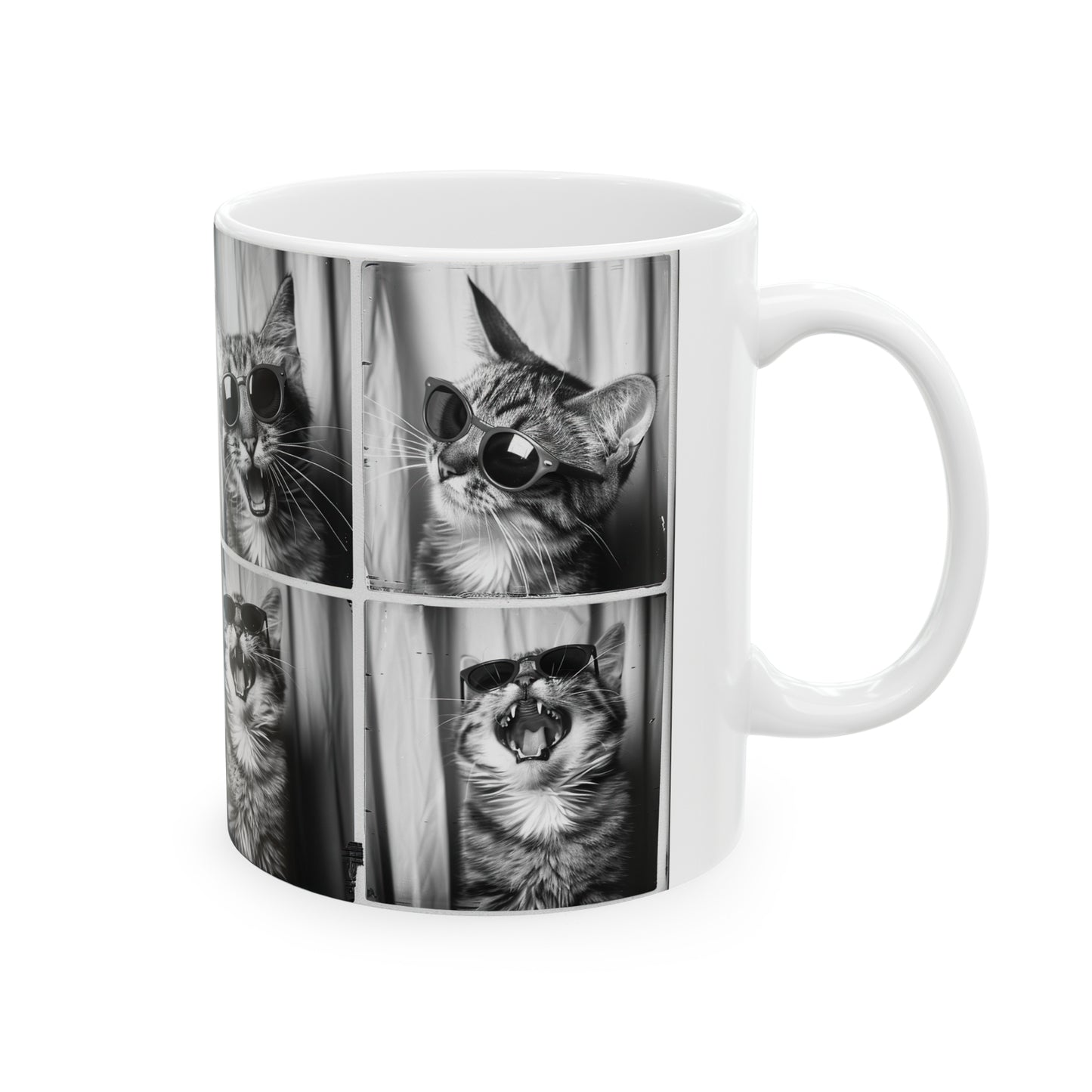 Tabby Cat Photo Booth 11oz Mug