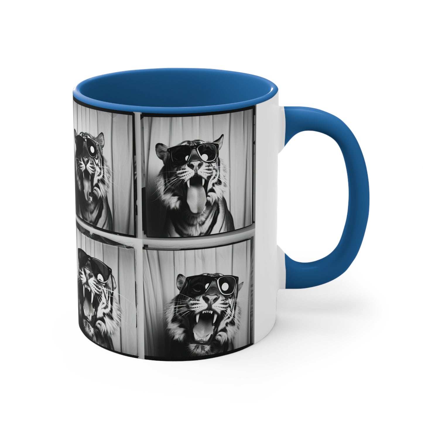 Tiger Photo Booth Accent Coffee Mug, 11oz