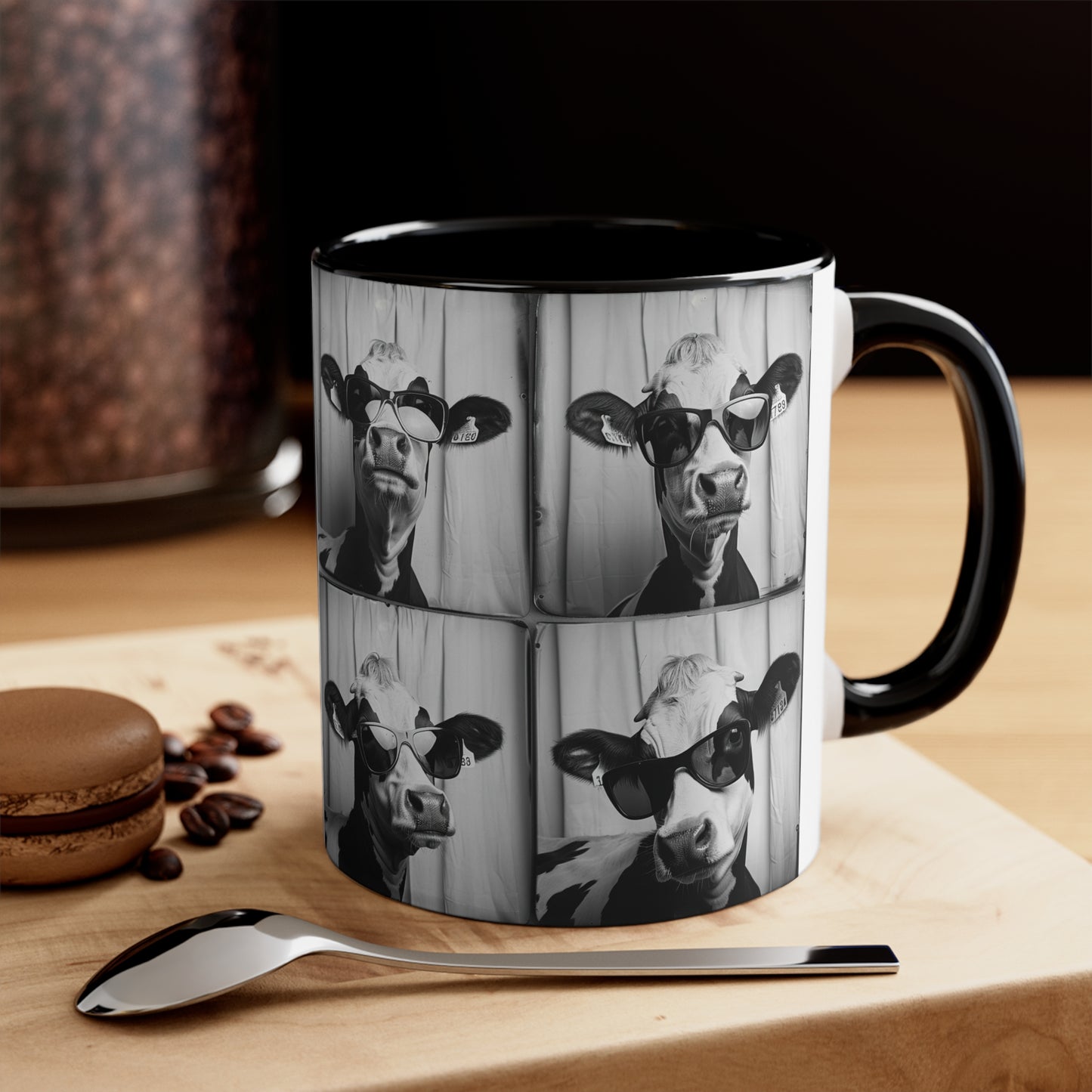 Cow Photo Booth Accent Coffee Mug, 11oz