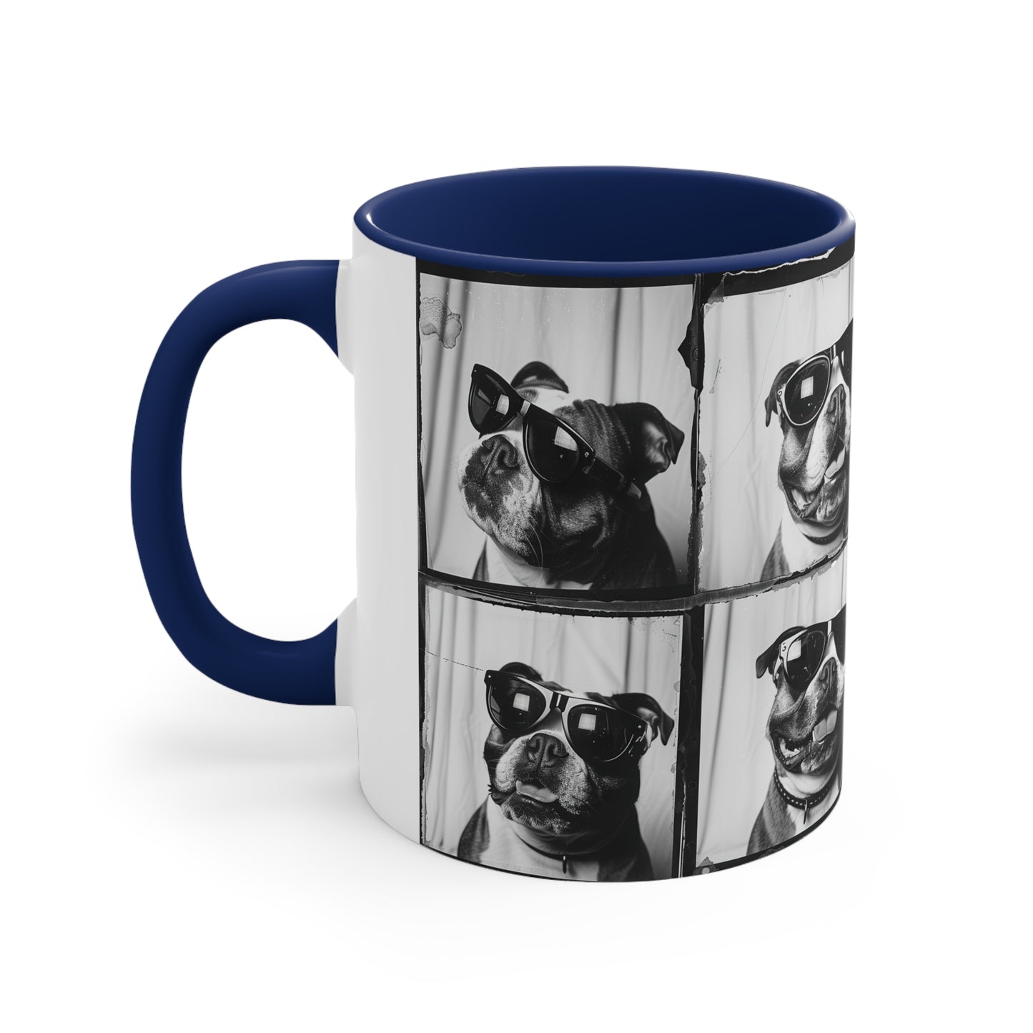 Bulldog Photo Booth Accent Coffee Mug, 11oz