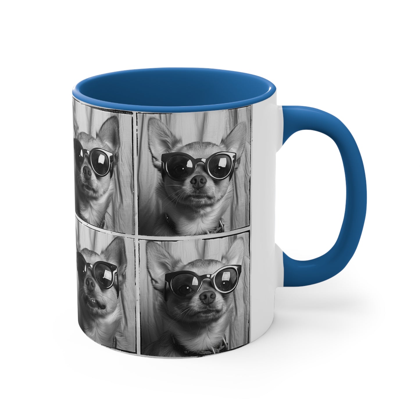 Chihuahua Photo Booth Accent Coffee Mug, 11oz