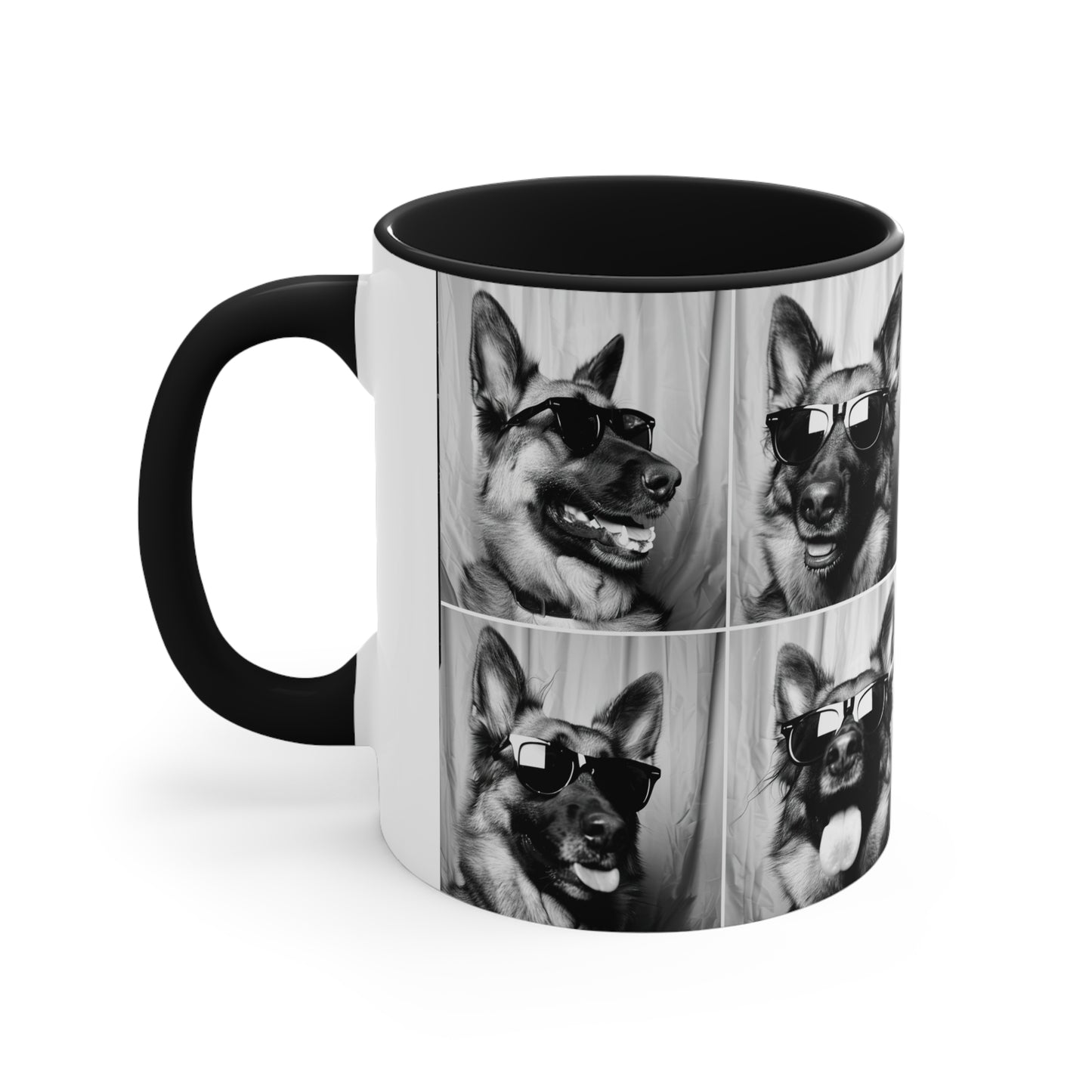 German Shephard Photo Booth Accent Coffee Mug, 11oz