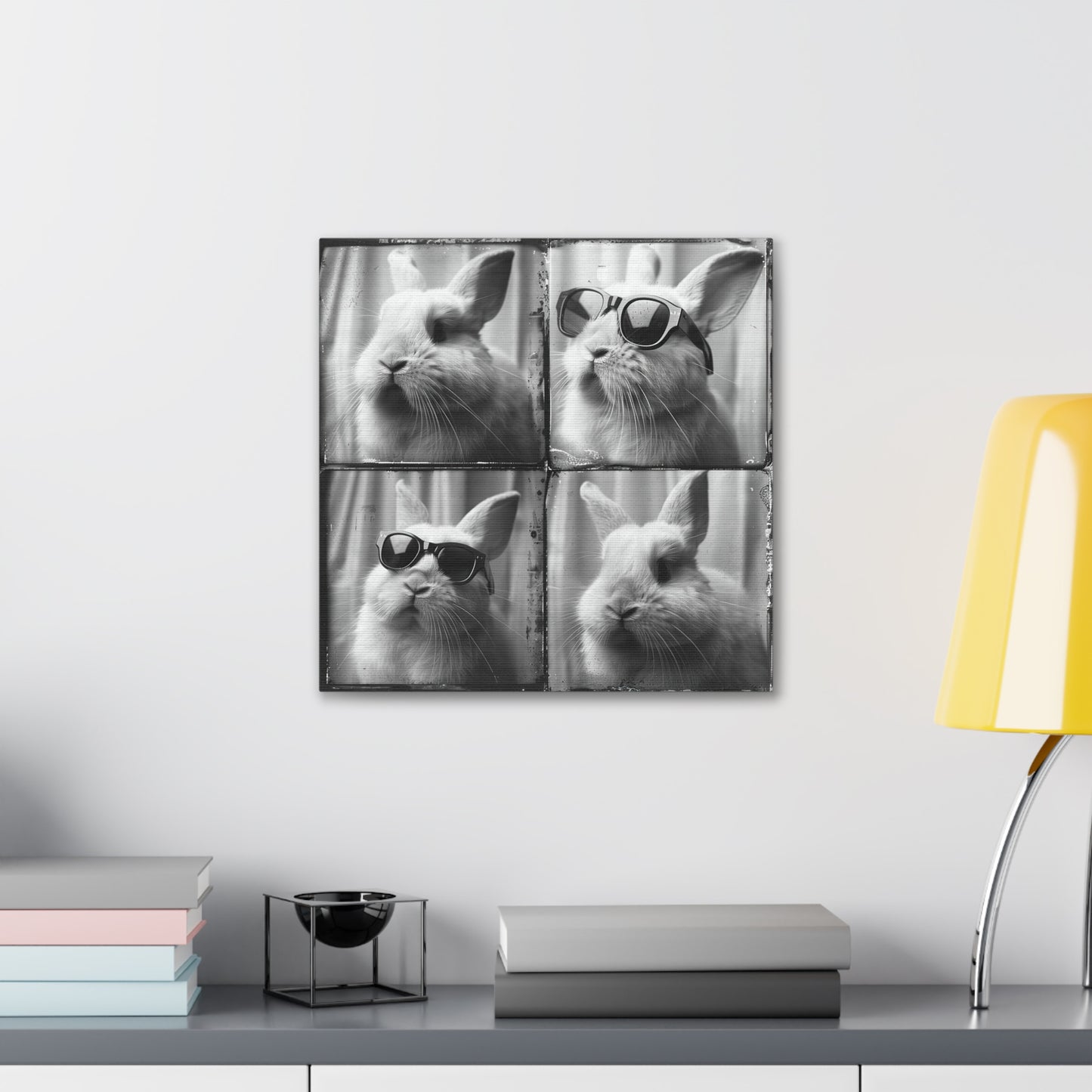 Rabbit Photo Booth Canvas