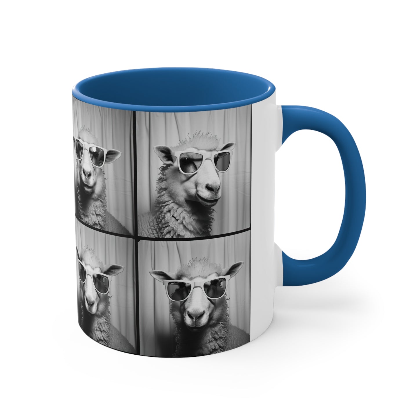 Sheep Photo Booth Accent Coffee Mug, 11oz