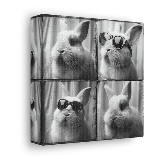 Rabbit Photo Booth Canvas