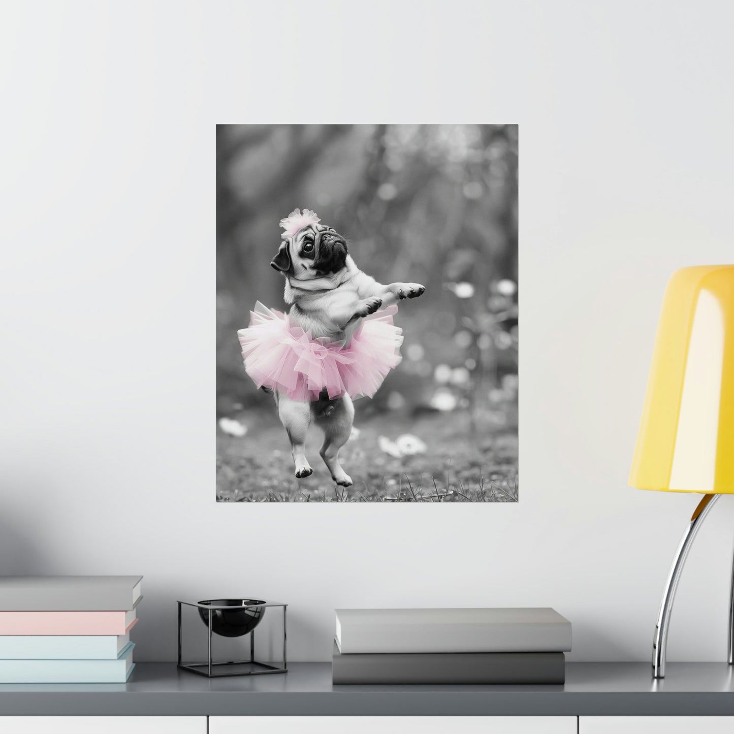 Pug Tutu, Pug Wall Art